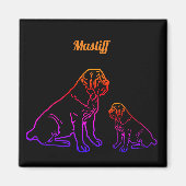 Mastiff Pilou Magnet (Voorkant)
