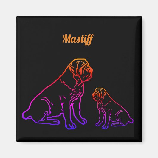 Mastiff Pilou Magnet (Voorkant)