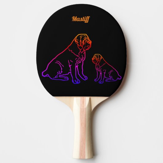 Mastiff Pilou Tafeltennisbatje (Voorkant)