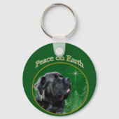 Mastiff (pluizig) Vrede Sleutelhanger (Achterkant)