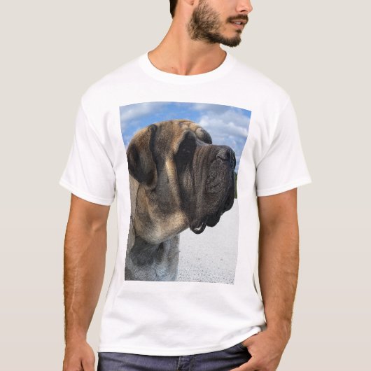 Mastiff-profiel T-Shirt (Voorkant)