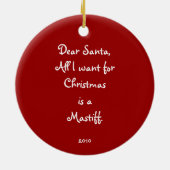 Mastiff Puppy Ornament (Achterkant)