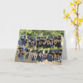 Mastiff puppy wenskaart kaart (Gele Bloem)