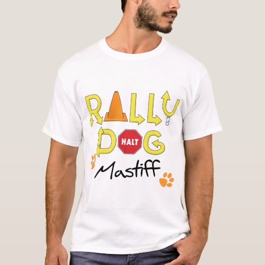 Mastiff Rally Dog T-shirt (Voorkant)