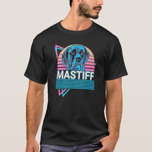Mastiff Retro T-shirt (Voorkant)