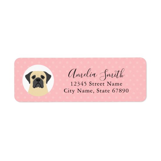 Mastiff Return Address Labels (Voorkant)