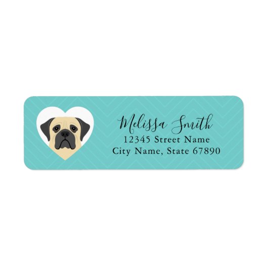 Mastiff Return Address Labels (Voorkant)