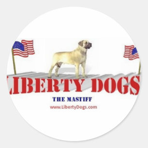 Mastiff Ronde Sticker
