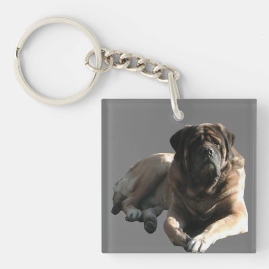 Mastiff Sanfter Riese Sleutelhanger (voorkant)