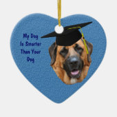 Mastiff Slimmer Funny Dog Ornament (Voorkant)