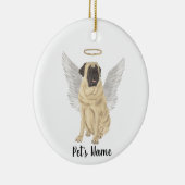 Mastiff Sympathie Herdenking Keramisch Ornament (Rechts)