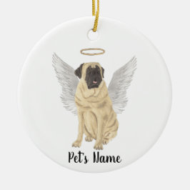 Mastiff Sympathie Herdenking Keramisch Ornament