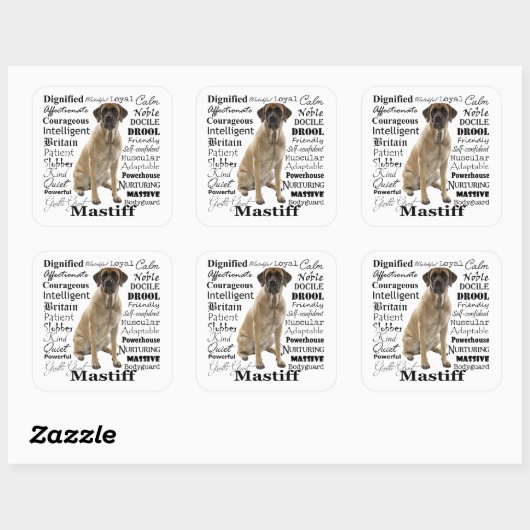 Mastiff Traits Stickers (Vel)
