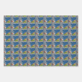 Mastiff und French Bulldog Frohe Weihnachten Inpakpapier Vel (Voorkant)