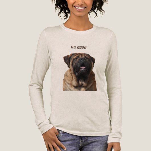 Mastiff Vakantie Engelse Mastiff Tri-Blend Shirt (Voorkant)