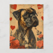 Mastiff Valentijnsdag Briefkaart (Voorkant)