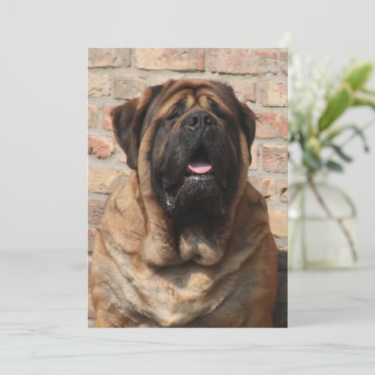 Mastiff Vatertag Best Friends Kaart (Staand voorkant)