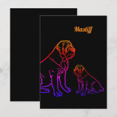 Mastiff Vatertag Best Friends Kaart (Voorkant / Achterkant)