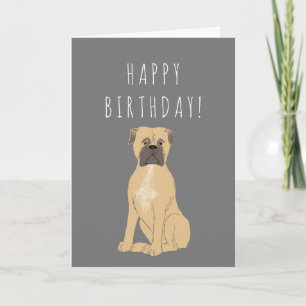 Mastiff Verjaardag of voeg je eigen tekst Kaart
