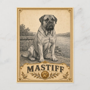 Mastiff, Vintage Heritage-hond Briefkaart