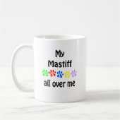 Mastiff wandelingen ontwerp koffiemok (Links)