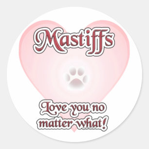 Mastiffs houden van je, ongeacht de Sticker