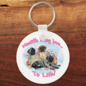 Mastiffs Love to Life Sleutelhanger (Voorkant)