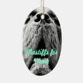 Mastiffs voor Mary Oval Ornament (Rechts)