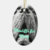 Mastiffs voor Mary Oval Ornament (Links)