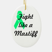 Mastiffs voor Mary Oval Ornament (Achterkant)