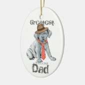 Mastino Dad Ceramic Ornament (Links)