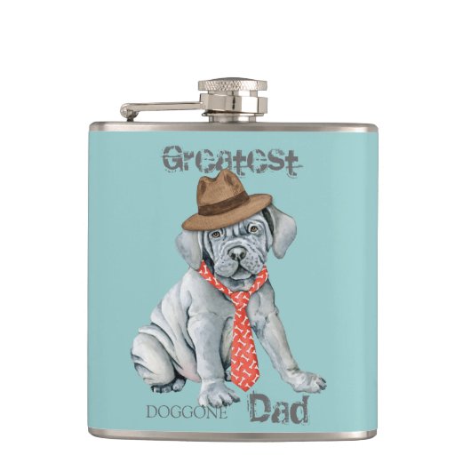 Mastino Dad Hip Flask Heupfles (Voorkant)
