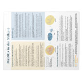 Mastitis bij borstvoeding Scheur-weg (Duits) Notitieblok (Voorkant)