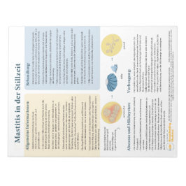 Mastitis bij borstvoeding Scheur-weg (Duits) Notitieblok