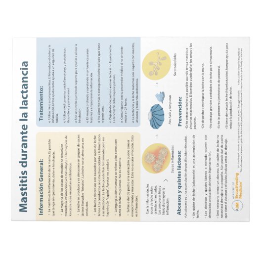 Mastitis bij borstvoeding Scheur-weg (Spaans) Notitieblok (Voorkant)