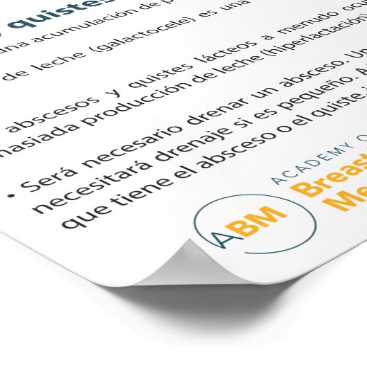 Mastitis bij Poster dat borstvoeding geeft (Spaans (Hoek)