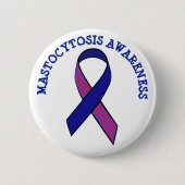 Mastocytosis Awareness Ribbon Button (Voorkant)