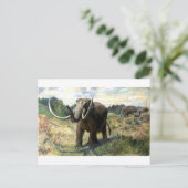 mastodon-1 briefkaart (Staand voorkant)