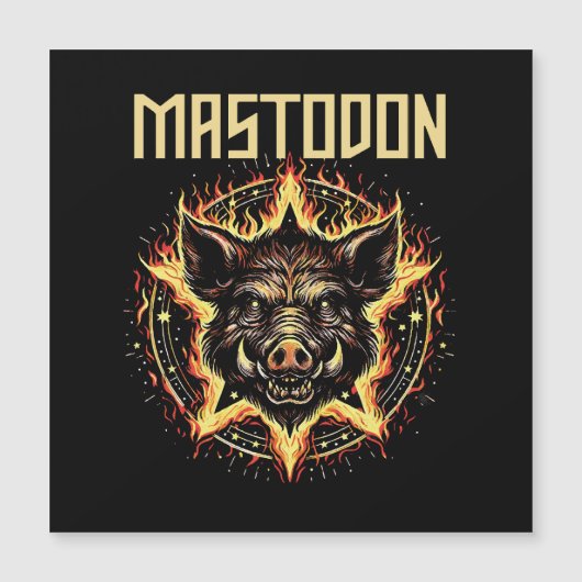 Mastodon Everzwijn Brand (Voorkant)