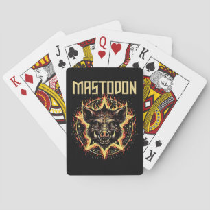 Mastodon Everzwijn Brand Pokerkaarten