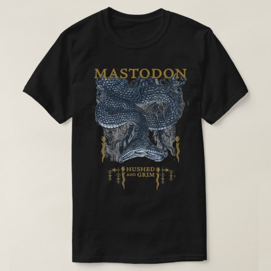 Mastodon Hush en Grim Snake T-shirt (Design voorkant)