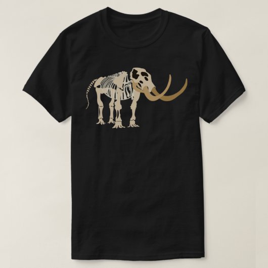 Mastodon skelet 2 t-shirt (Design voorkant)