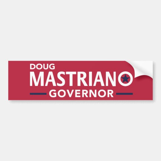 Mastriano voor gouverneur Bumpersticker - Rood (Voorkant)