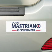 Mastriano voor gouverneur Bumpersticker - White (Op auto)