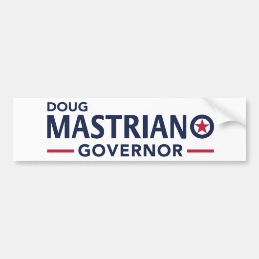 Mastriano voor gouverneur Bumpersticker - White (Voorkant)
