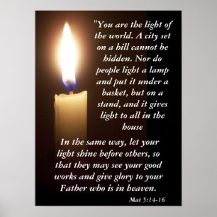 mat 5:14-16 poster