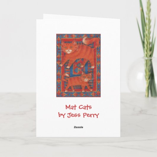 Mat Cats 'Happy Moederdag'-grietkaart Kaart (Achterkant)