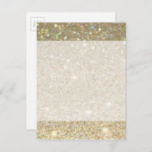 Mat glanzende gouden uitnodiging voor elke gelegen (Voorkant / Achterkant)