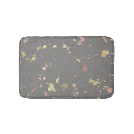 Mat Goud en Roos Gouden Vlokken Donkergrijs (Voorkant)