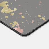 Mat Goud en Roos Gouden Vlokken Warm Donkergrijs (Hoek)